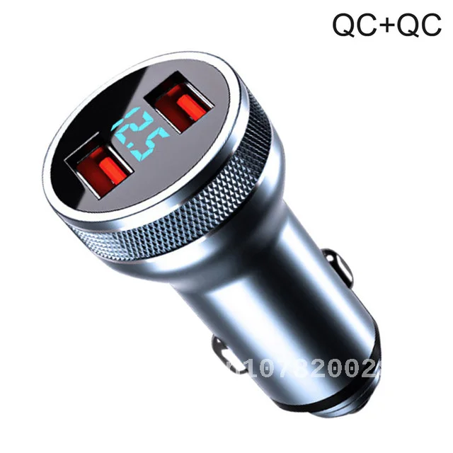 Зарядное устройство для Xiaomi Auto Type C QC PD 3 0 автомобильное зарядное USB iPhone 12 11 36 Вт