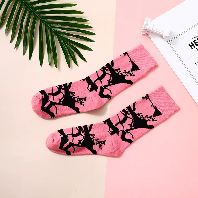 Tide brand animal socks men's European and American fashion street style cotton socks