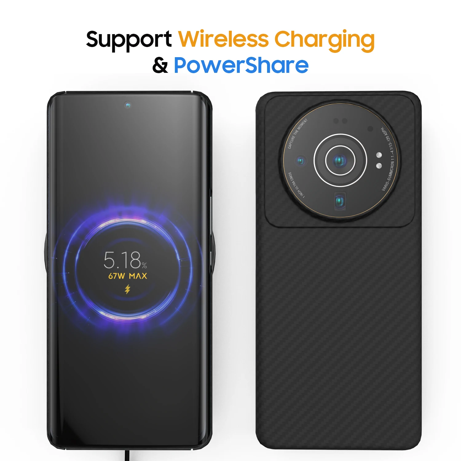 Чехол из настоящего чистого углеродного волокна для Xiaomi 12 12S Pro Ультратонкий