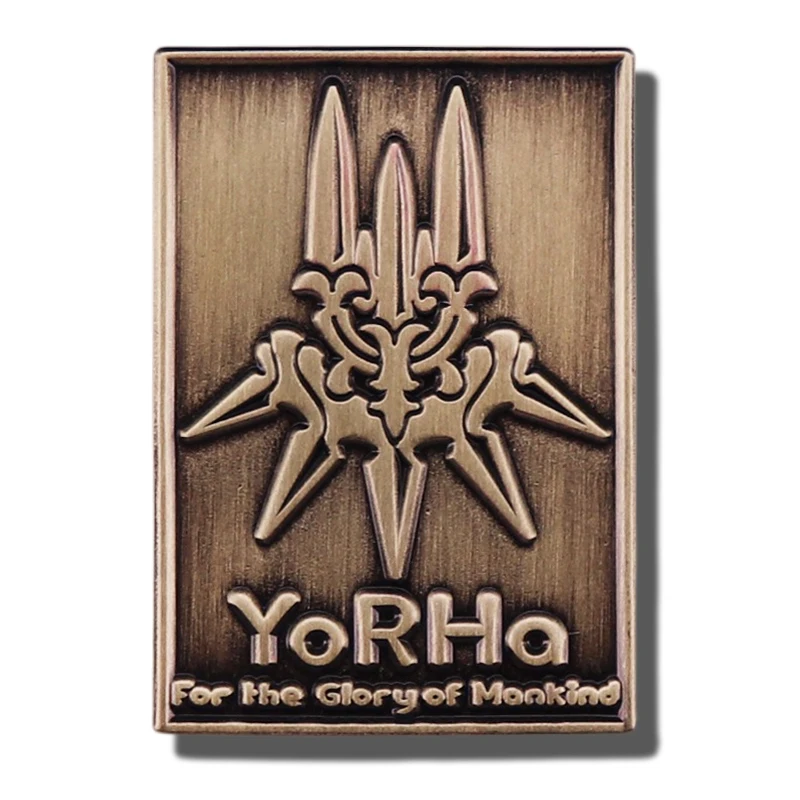 

Yorha For The Glory Of Moakind Enamel Pin Mechanical Era Nier Neil Game Icon Brooch Retro Nostalgic Badge Cartoon Jewelry Access