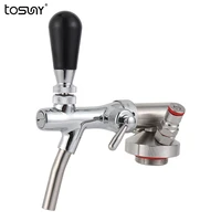 stainless steel beer keg tap dispenser mini growler spear homebrew adjustable faucet co2 charger kit quick fitting connector