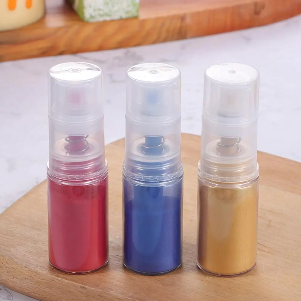 1 Bottle Delicate Icing Cake Color Powder Fadeless Glitter Food Decorating Biscuit Dessert Dye