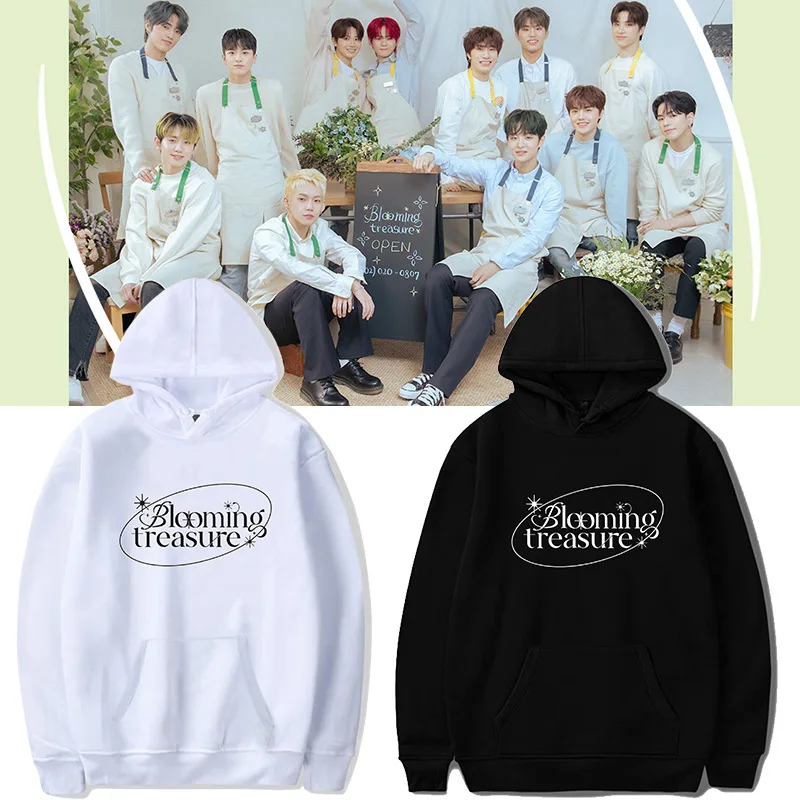 

Blooming Treasure Hoodies Sweatshirts Kpop Autumn Winter Hoodies for Men Women