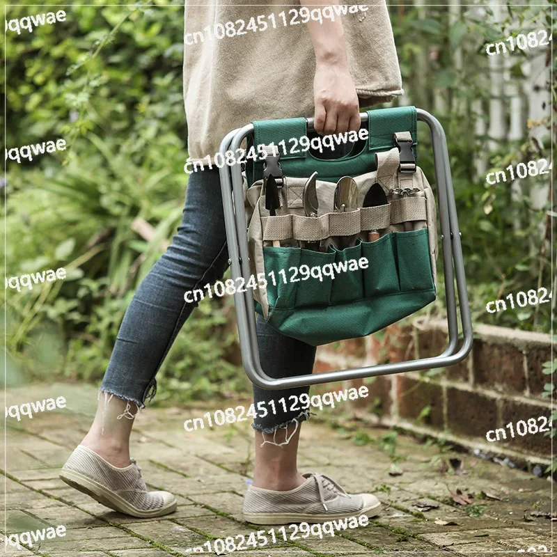 Многофункциональная сумка для хранения садовых инструментов табурет складная