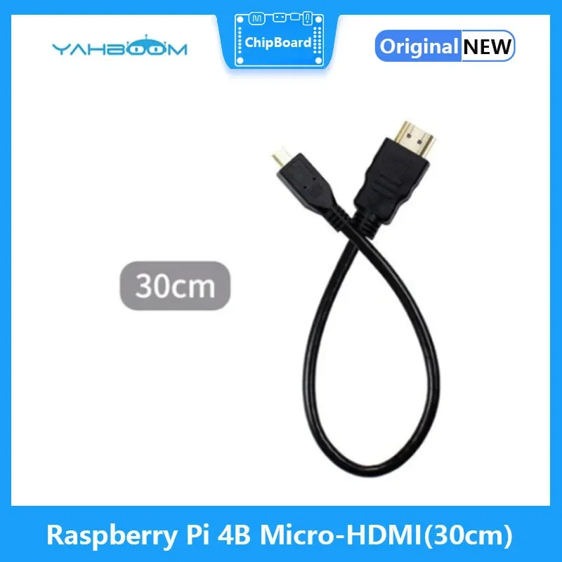 Кабель Micro-HDMI высокой четкости 4K кабель для монитора передачи данных Raspberry Pi 4B/5 30