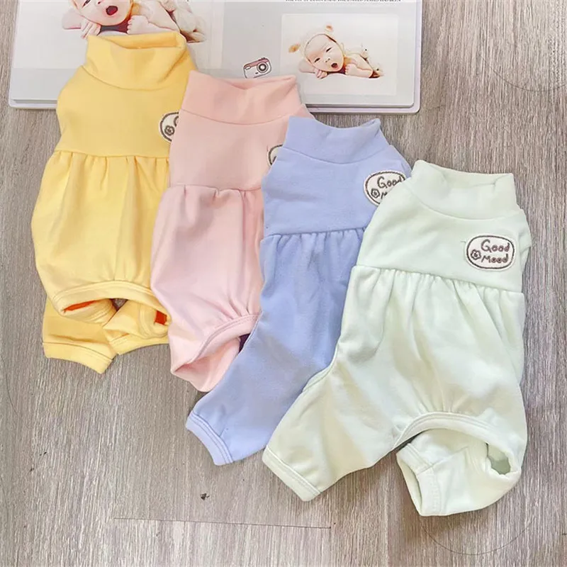 

Puppy Pyjamas York Tracksuit Pajamas Autumn Dogs XXL Warm For Dog Small Pet Cotton Shirt 4-legs Clothes Pure Winter Dog Jumpsuit