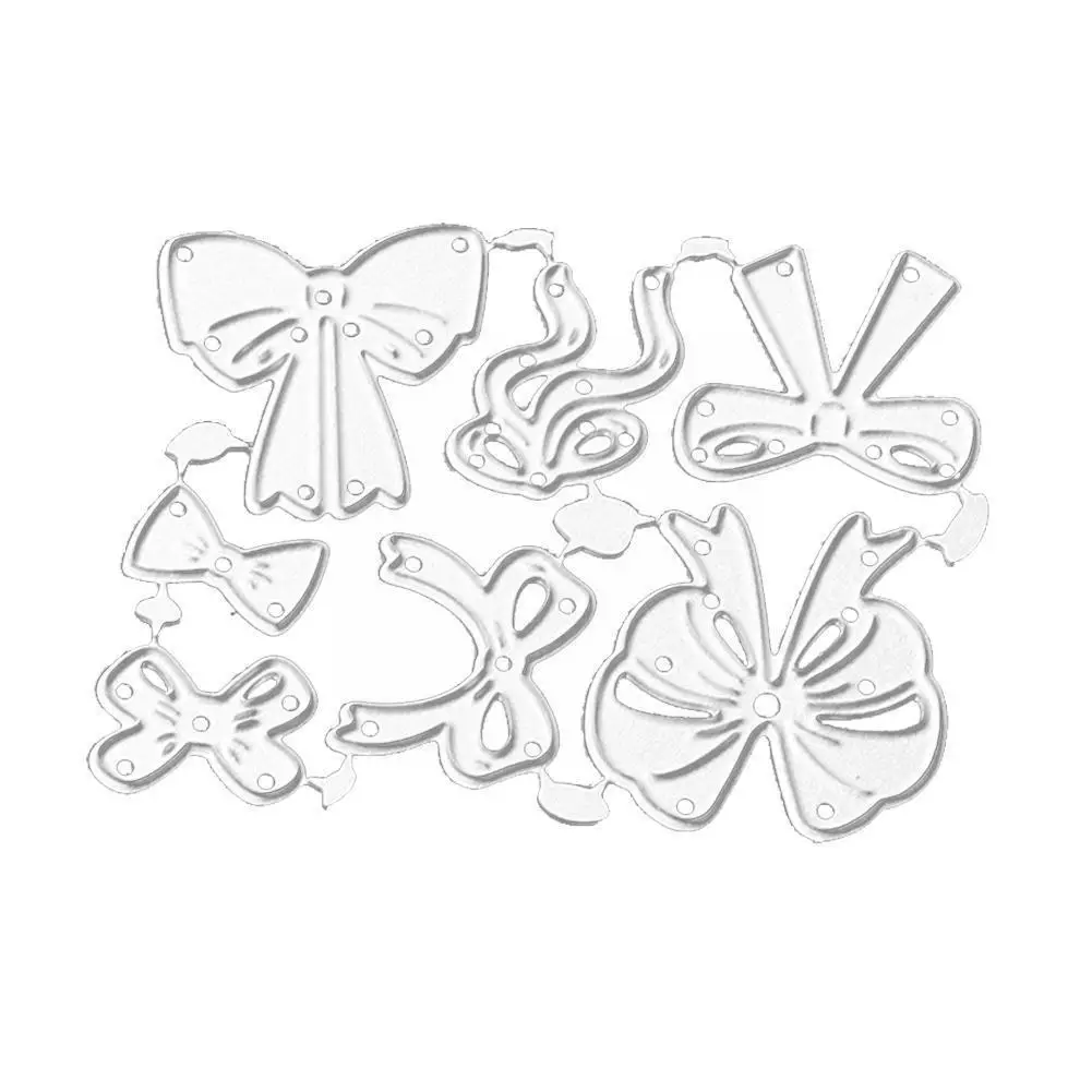

New Bowknot Bows Metal Cutting Dies Stencils Embossing Decoration Cut Scrapbooking Ribbon Craft Cut DIY Greeting Die Card F G9U7