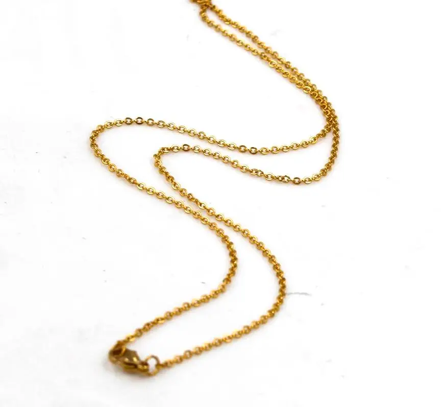 

Цепочка женская короткая под золото, 45 см (18 дюймов), 50 см (20 дюймов), 1,6 мм