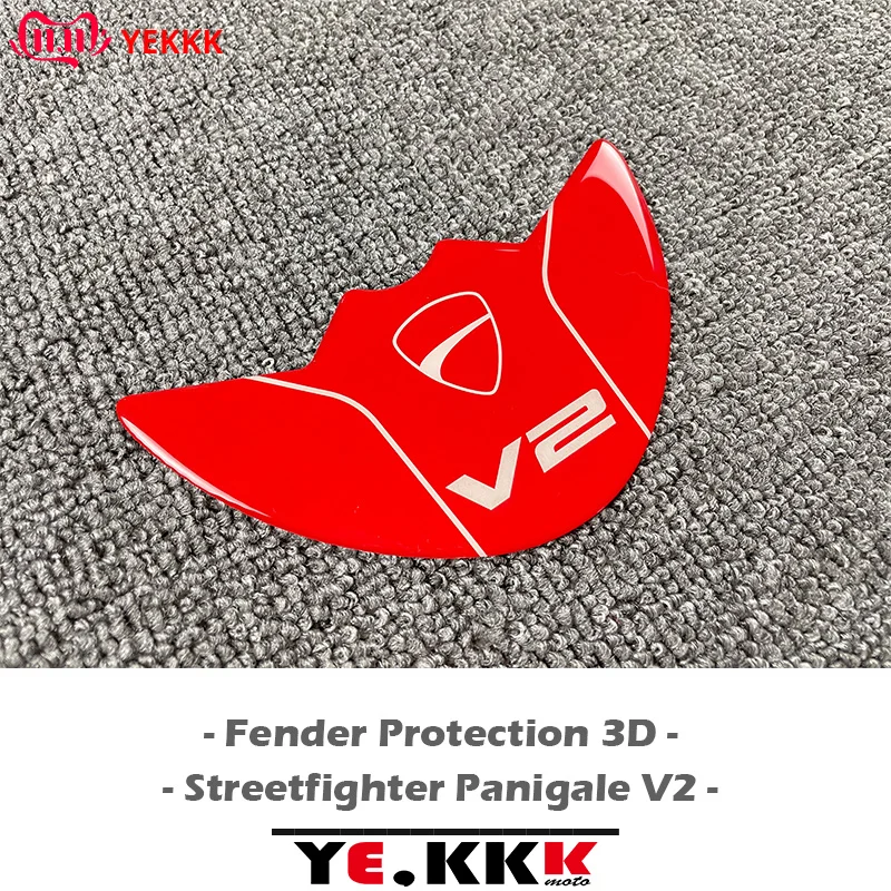

Fender Protection 3D Stereo Italy Sticker Decal DUCATI Logo For Ducati Streetfighter V2 V2RPanigale V2 V2R Italian
