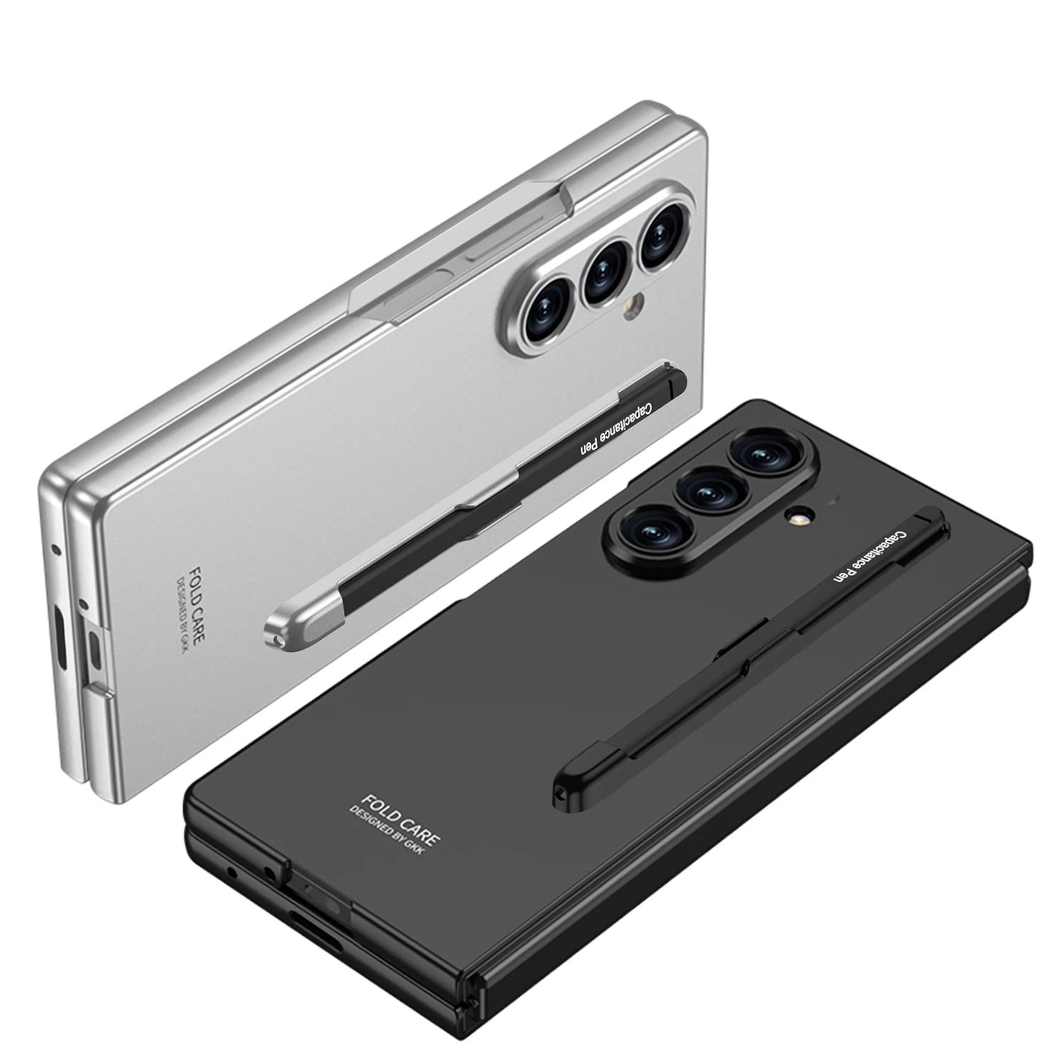 Чехол GKK Matte Slim для Samsung Galaxy Z Fold 8 Ultra ZFold8, тонкий, жесткий, из поликарбоната, с отсеком для стилуса, защитная пленка из стекла 9H HD, в комплекте стилус. (art.: 3920dcae591fb) - 3920dcae591fb
