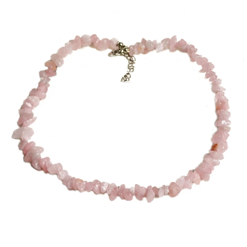 

Bohemian Seaside Beach Style Shaped Gravel Amethyst Clavicle Chain Female Natural Mineral Crystal Beads Necklace Dropshipping