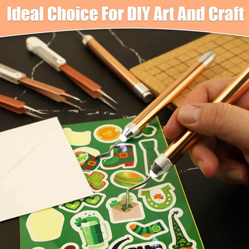 Набор виниловых инструментов для прополки с 3 искусственными ручками пинцетами 5