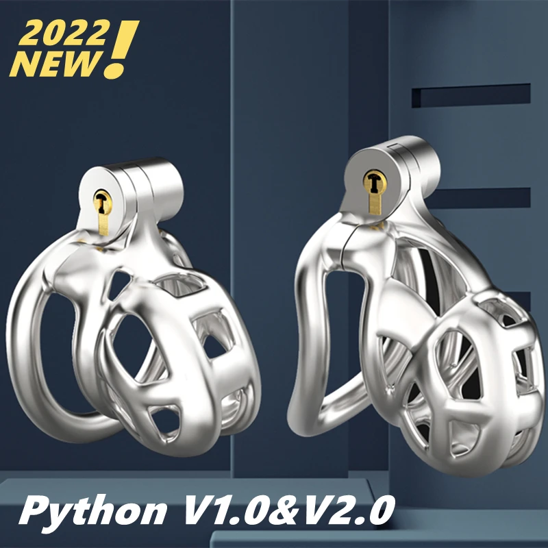 

CHASTE BIRD 316 Stainless Steel Python V1.0&V2.0 Male Chastity Device Cobra Cock Mamba Cage Penis Ring Adult Sex Toys For Men