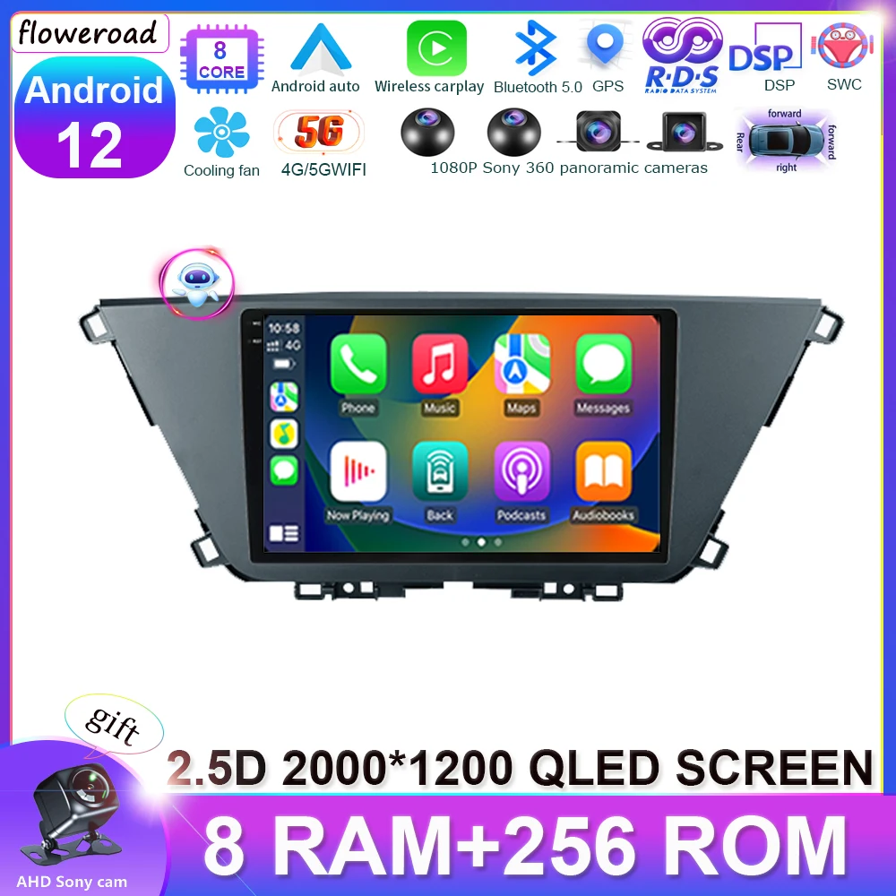 Android QLED для Kia Carens KY 4 IV 2022-2023 автомобильное радио мультимедийный видеоплеер