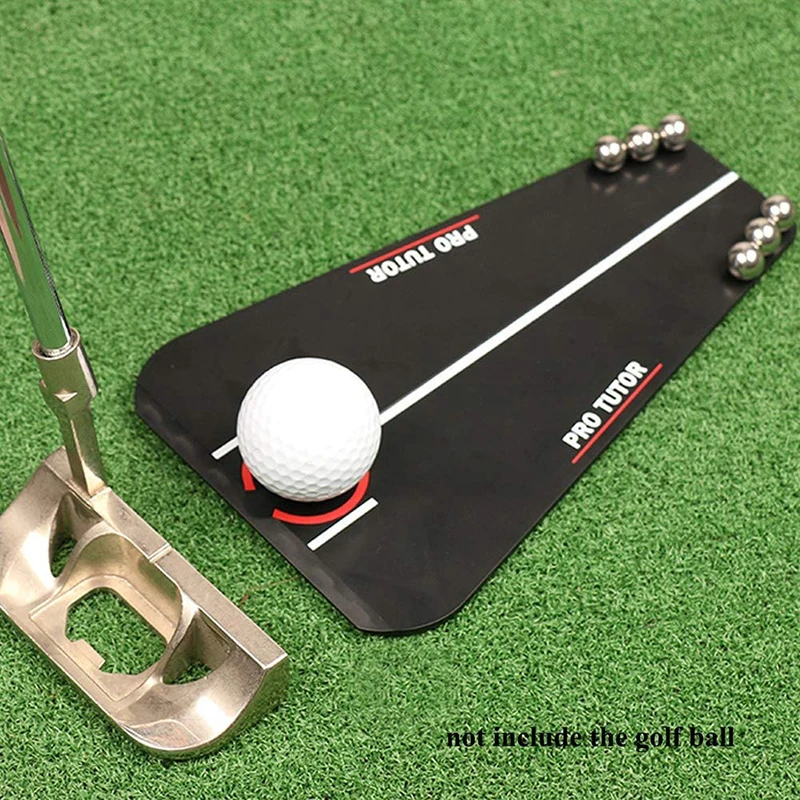 S Driving Range Tee Golf Putting 퍼팅 Assistant Indoor Simulation Track Swing Device Mirror Aid