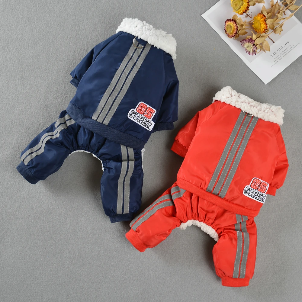 

Dog Clothes Winter Fleece Thicken Warm Jacket Coat For Small Dogs Cats Reflective Costume Puppy Chihuahua Yorkie Pug Jumpsuit
