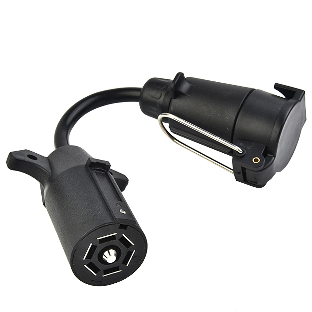 

7 Blade RV To 7 Way Pin Trailer Adapter Connector 7 Pin Trailer Light Converter For Commercial Vehicle / Semi-trailer / Trailer