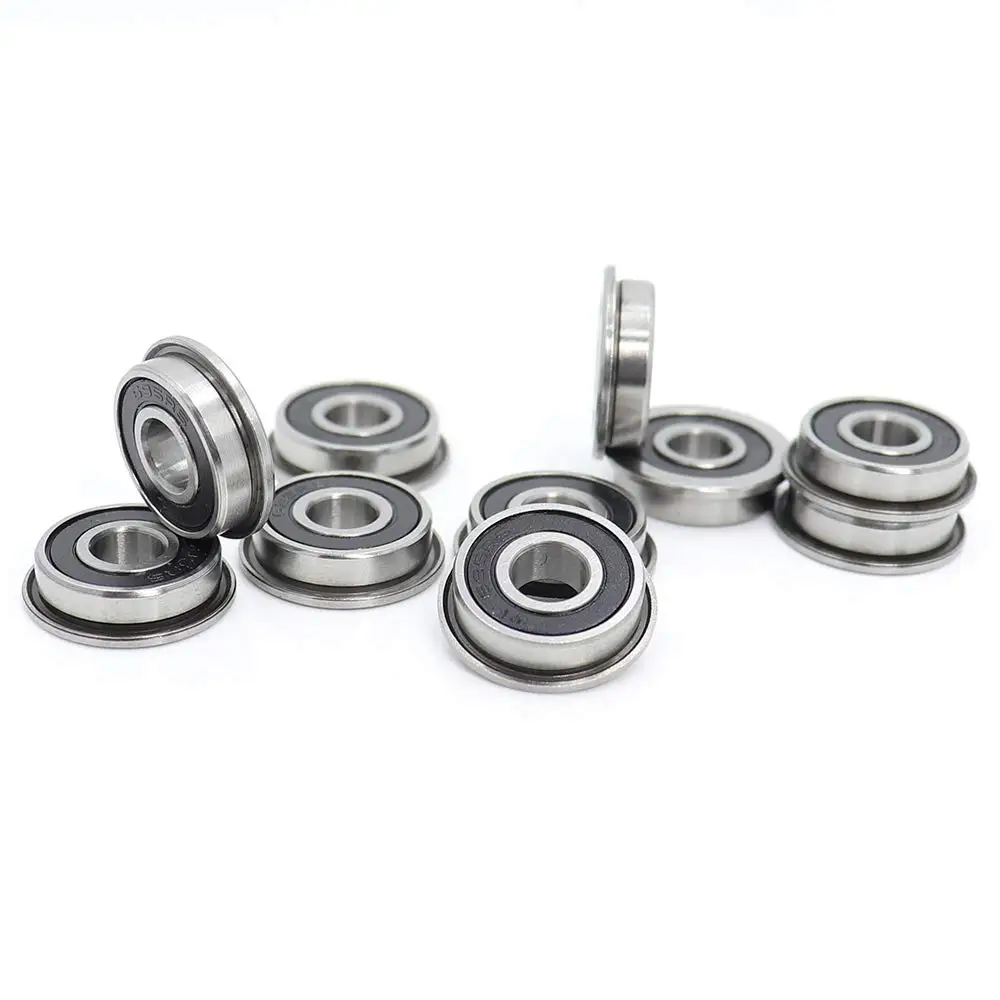 

10Pcs F695-2RS Bearing 5X13X4mm Flanged Miniature Deep Groove Ball Bearings F695RS for VORON Mobius 2/3 3D Printer