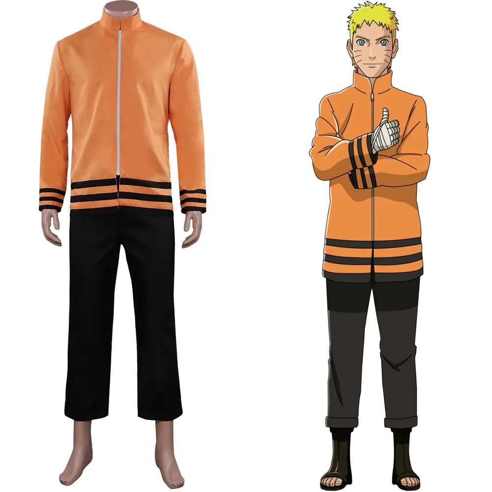 

Japanese Anime the 7th Hokage Uzumaki Boruto Cosplay Costume Top+pants Halloween Masquerade Party Cosplay Suit