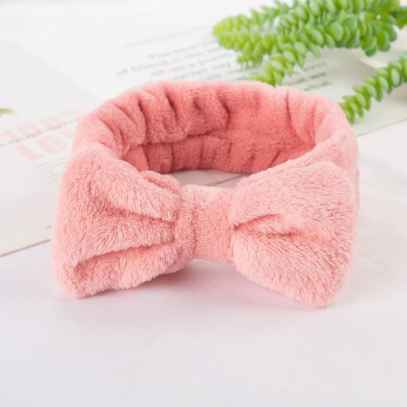 Coral Fleece Soft Headband Cross Top Kont Hairband Elastic Hair Band For Women Girls Wash Face Turban Headwear Hair Accessories images - 6