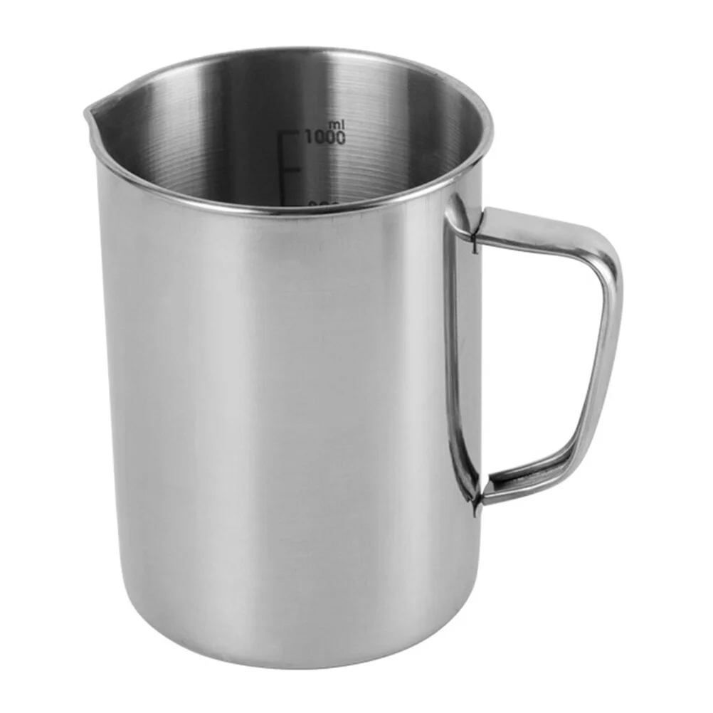 

Laboratory Stainless Steel Cups Chemistry Class Graduated Beakers 1000ml