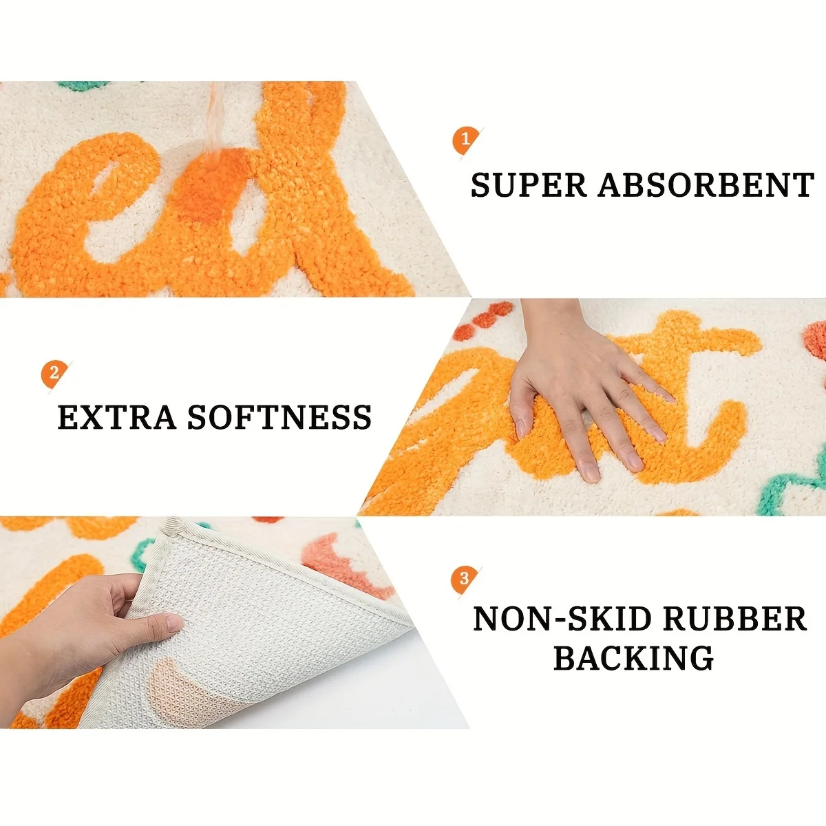 Флокированная буква цветок растение моющийся с длинным ворсом впитывающий