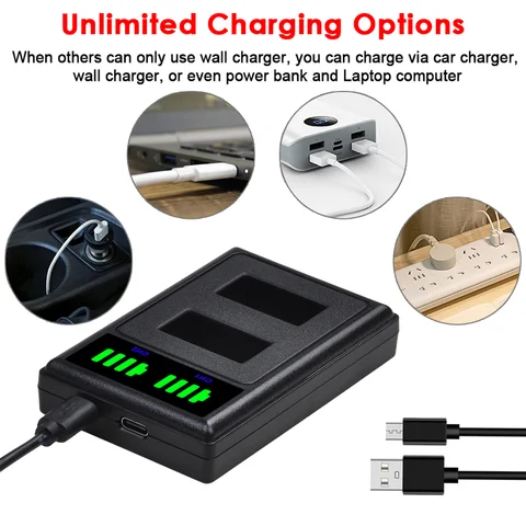 AHDBT-301 302 Батарея + светодиодное зарядное устройство USB для GoPro Hero3 + Go Pro Hero 3 Hero 3 Black Edition White Silver Edition HD-камеры 1600 мАч