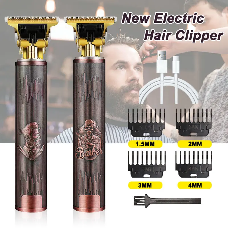 

T9 Electric Hair Cutting Machine Vintage Clipper Hair Rechargeable Man Shaver Trimmer For Men's Barber Professional New Hot Sale