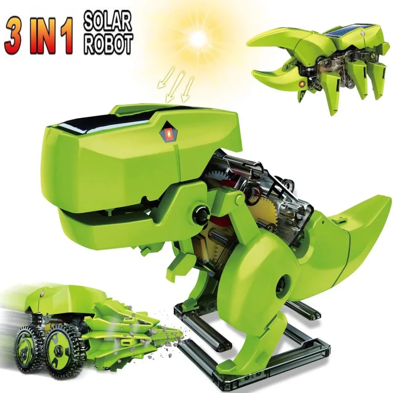 

DIY Solar Panel Kids Toys Powered Robot Dinosaur Assembled Model Kit Educational Toys for Children Boys Technology Science