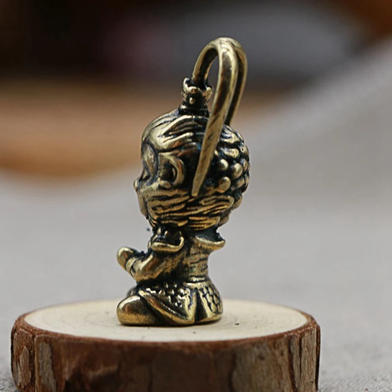 Медная фигурка обезьяны короля солнце искусственное украшение для аквариума
