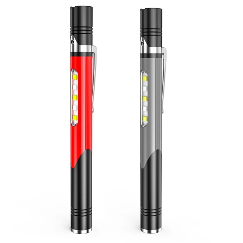 

Portable LED Flashlight Work Light Medical Pen Light Torch Lamp With Pupil Gauge Measurements Doctor Diagnosis