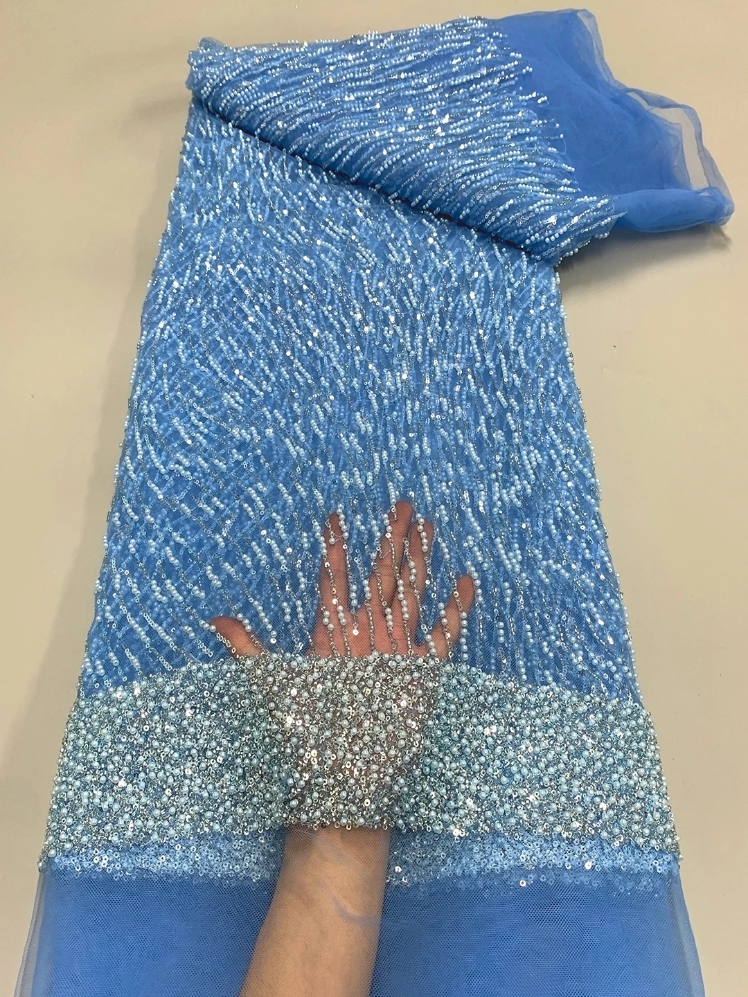 Нигерийские бусины жемчуг кружевная ткань 2024 французская Тяжелая ручная работа