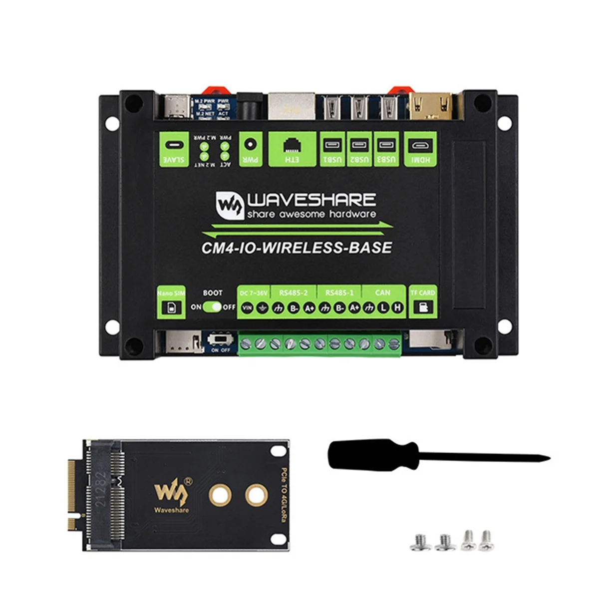 Расширенный модуль CM4 Gigabit Ethernet Φ/4G плата расширения M.2/Mini-PCIe для