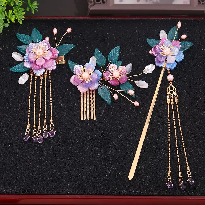 

3PCS/Set Hair Accessories for Women Vintage Hanfu Hairpin Hair Clips