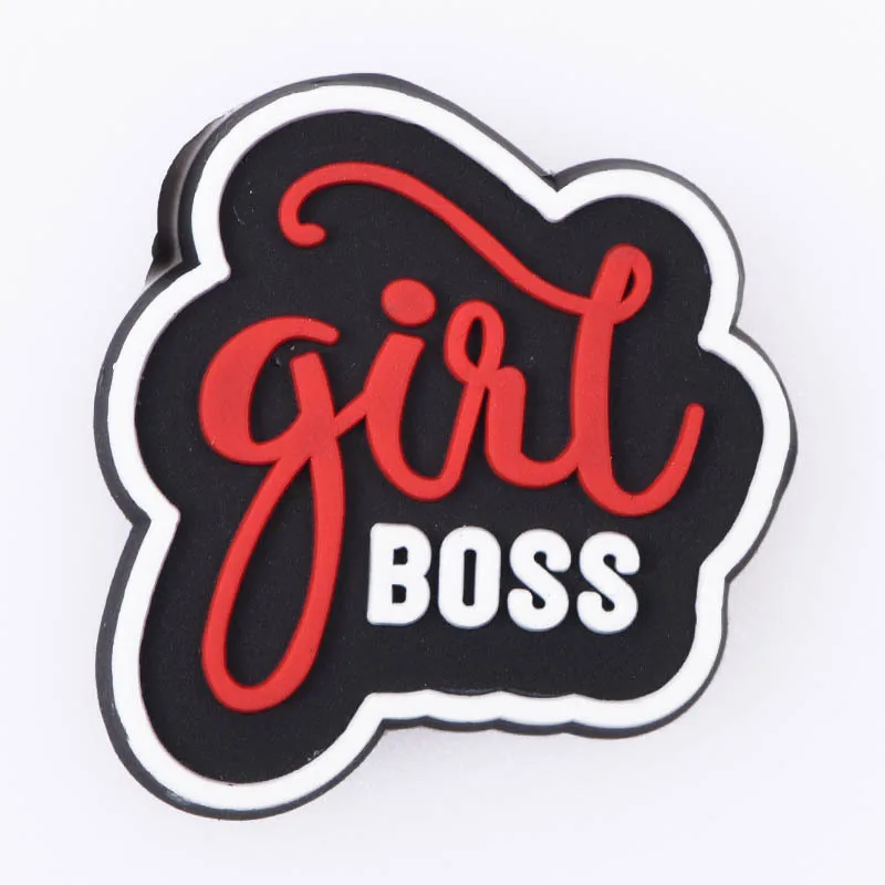 1 Pcs 2022 New Designer Women Croc Shoes Charms Girl Power Accessories Beauty Lipstick Queen Clog Shoes Make Up Pink Decoration