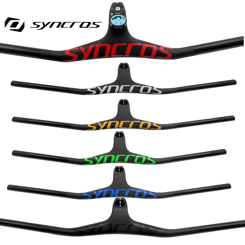 Handlebar  Chrome Integrated Carbon Handlebar Mtb  Bike Accessories -17 Degree 660--800mm 70/80/90/100/110mm