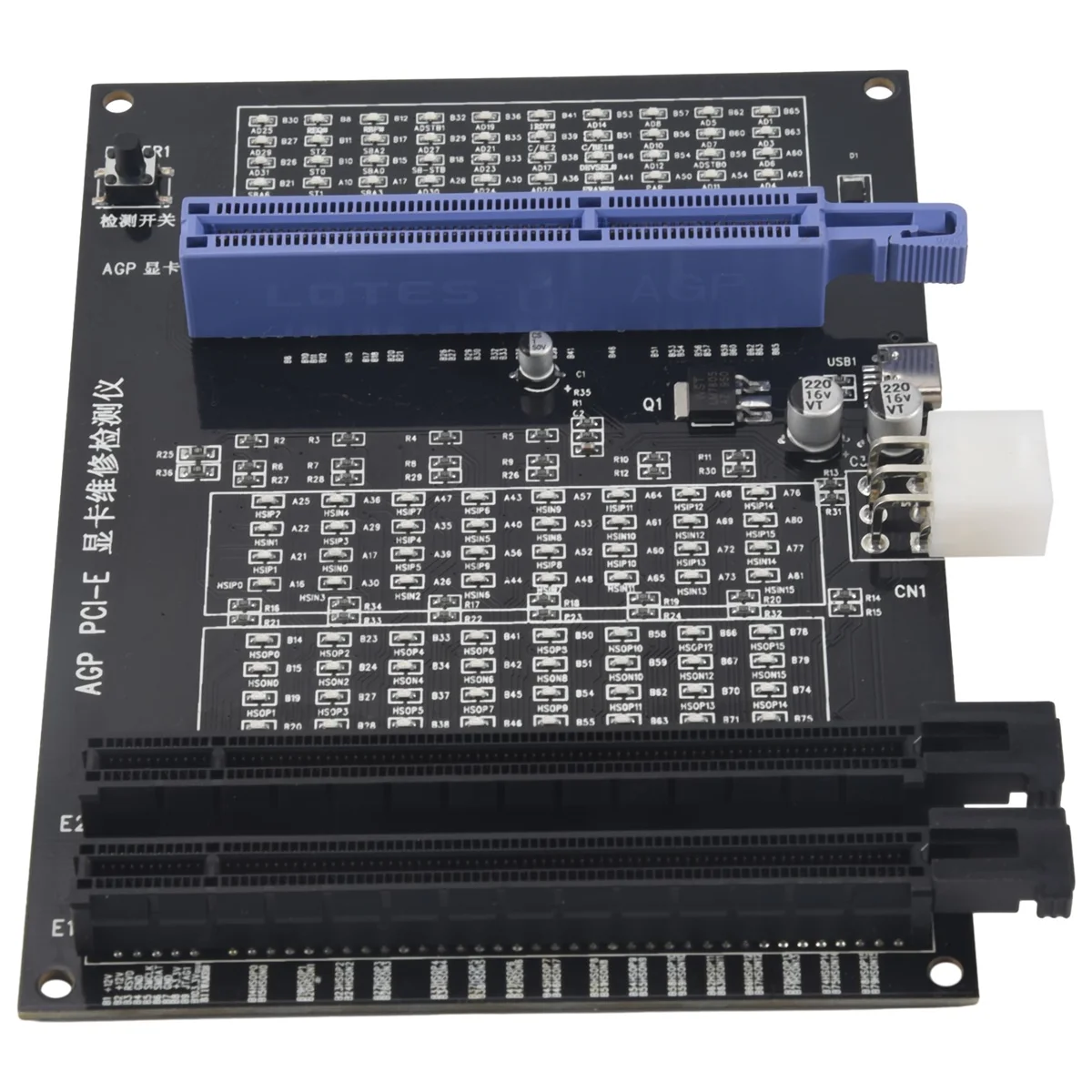 Тестер видеокарты AGP PCI-E X16 диагностический инструмент для двухцелевого