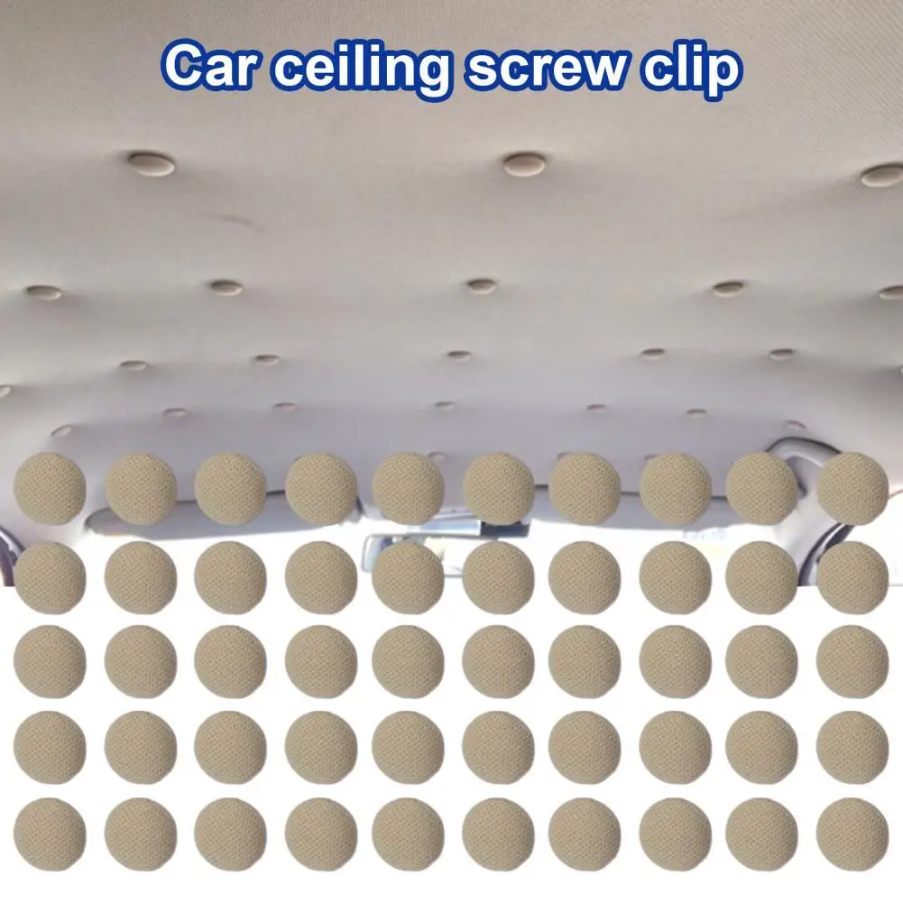 

1 Set Car Roof Buckle Universal Repairing Durable Lattice Texture Fastener Snap Interior Decoration