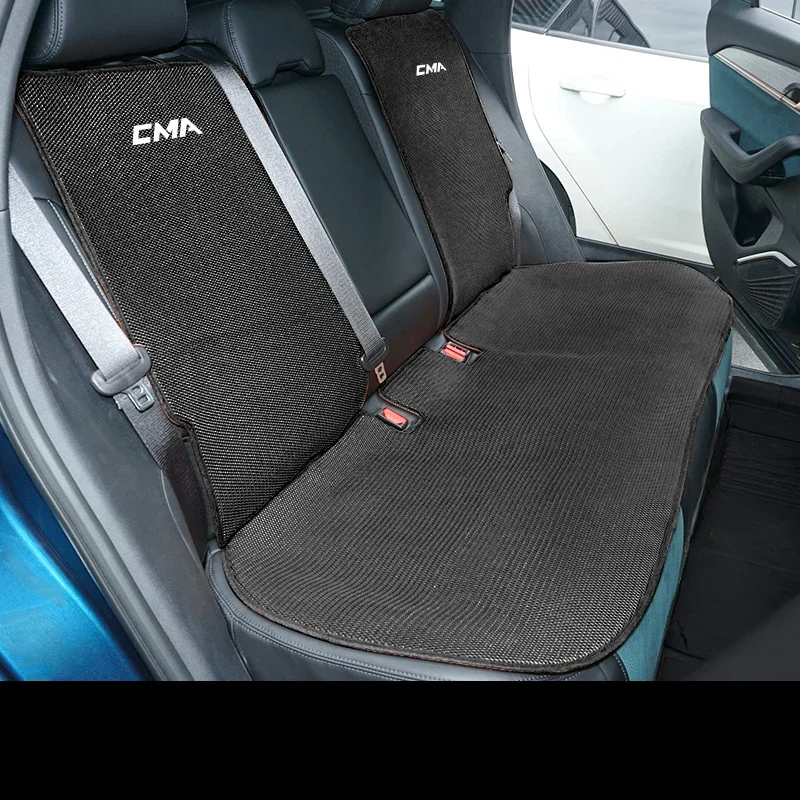 

Для Geely Monjaro KX11 2022-2024 Grand Koleos 2025 автомобильные дышащие чехлы на сиденья, подушка для спинки, коврик, автоаксессуары