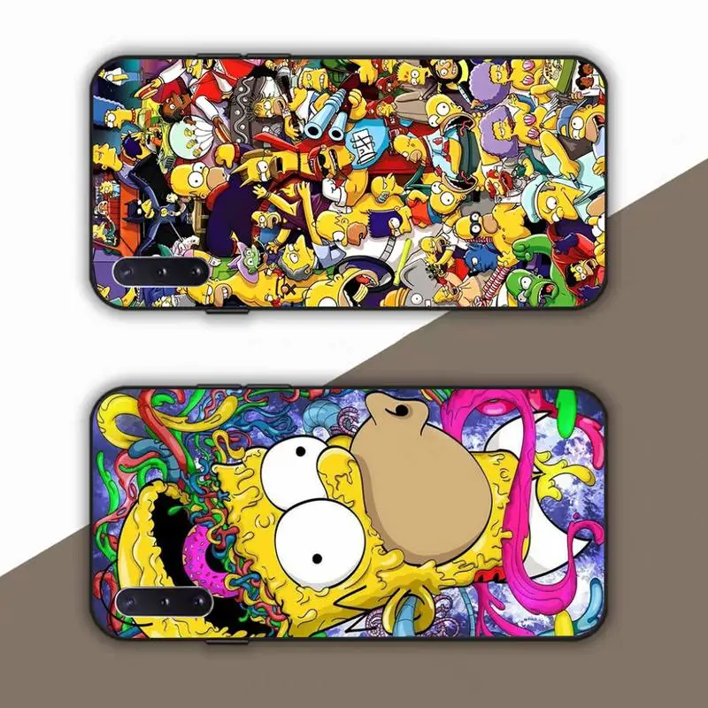 

Cartoon H-Homer S-Simpson Phone Case For Samsung Galaxy Note 10Pro Note20ultra note20 note10lite M30S Coque