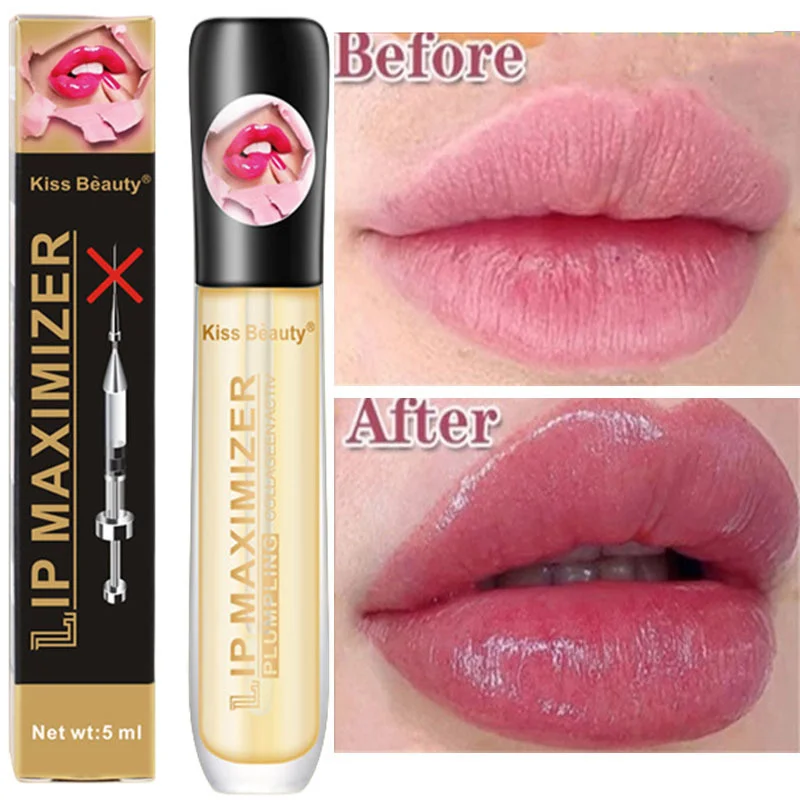 

Instant Volumising Lips Plumper Oil Increase Gloss Elasticity Reduce Lip Fine Lines Collagen Moisturizing Nourish Sexy Lip Care
