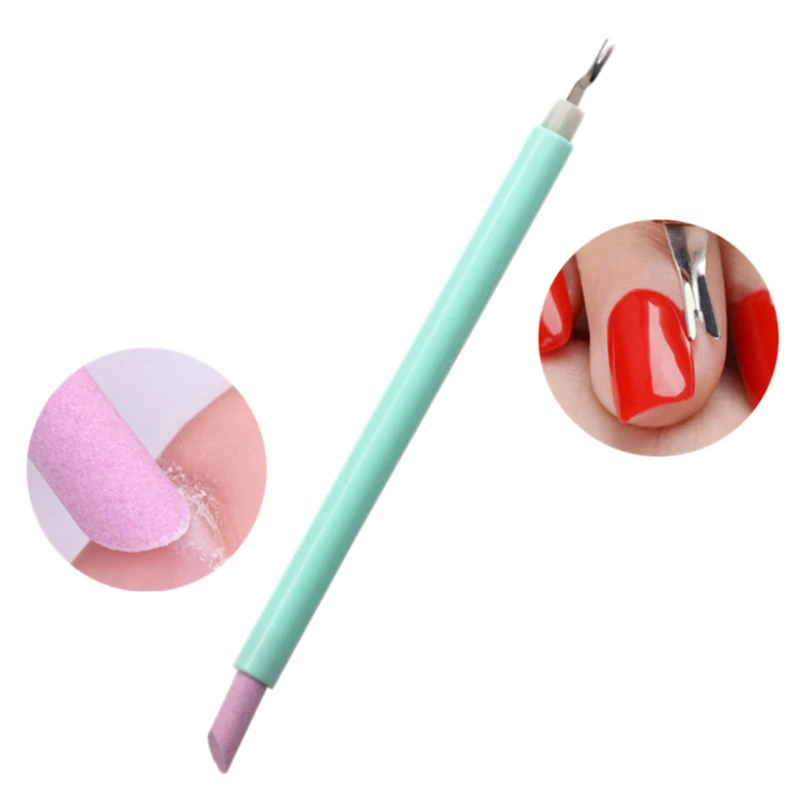 

Stainless Steel Remover Skin Cuticle Tools Double-Head Tool Grinding Light Reusable Trimmer Eco-Friendly Cuticle Remove Pusher