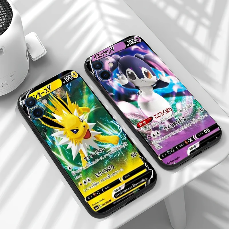 

Japnan Anime Pokémon Funda Phone Case For iPhone 11 13 12 Pro Max 12 13 Mini X XR XS MAX SE 2020 7 8 6s Plus Celular Carcasa