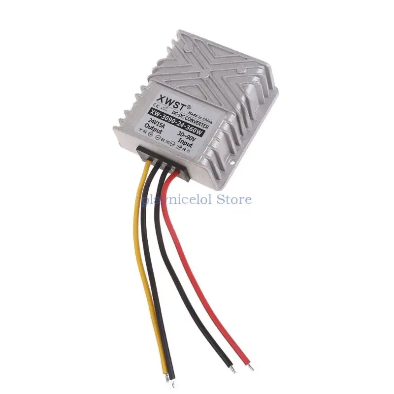 

DC30V-90V to 24V Reducer, IP67 Waterproof Design Step Down Module Power Converter for Car Trucks LCD