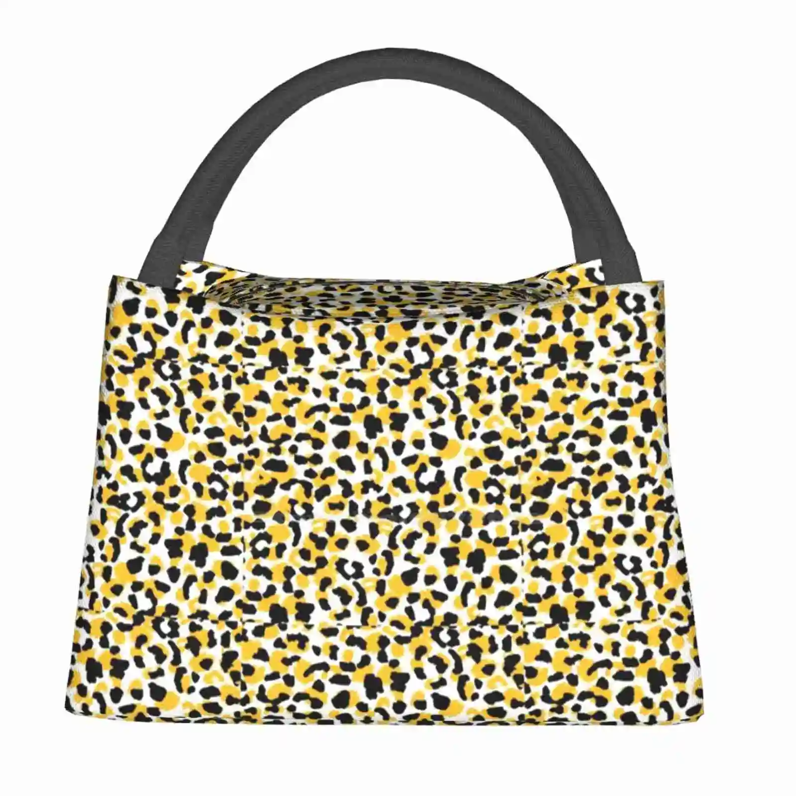 

Сумка для обеда с леопардовым принтом, переносная сумка для обеда с анимальным принтом, новая термоизолированная сумка для обеда leopardenформу...