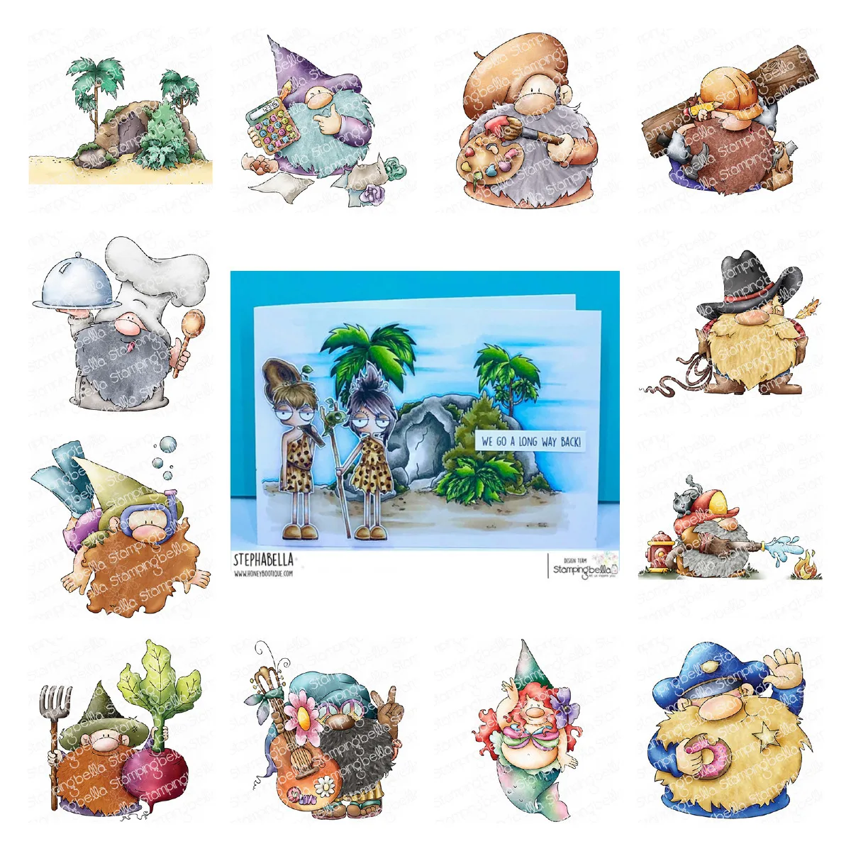 

Lovely Dwarf Character Series Dies And Stamps For Diy Scrapbook/photo Album Decor Embossed Paper Cards 2023 New