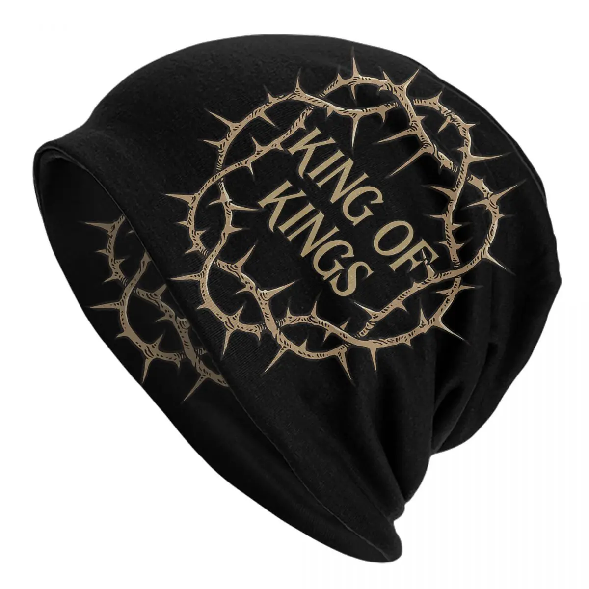 Crown Of Thorns King Of Kings Jesus Adult Men's Women's Knit Hat Keep warm winter knitted hat