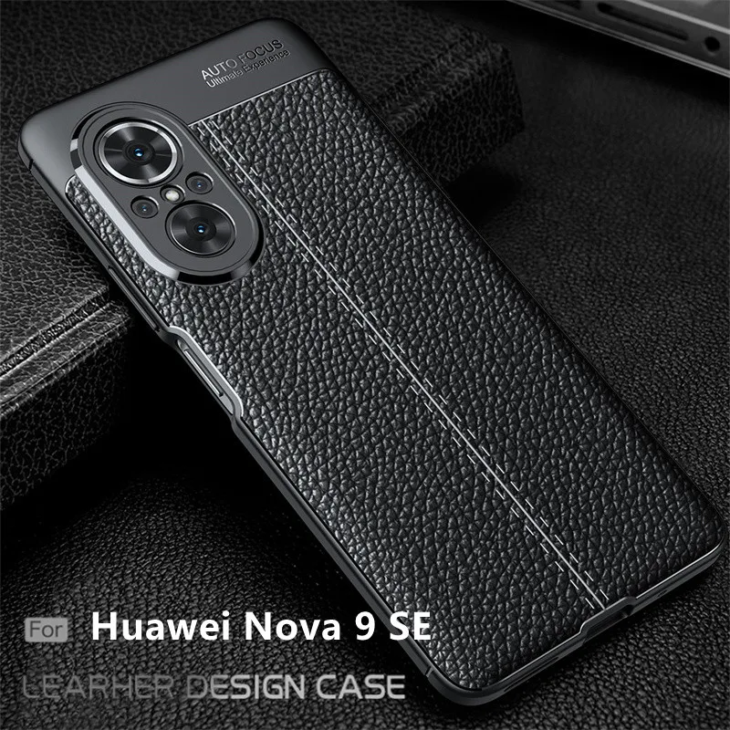

For Cover Huawei Nova 9 SE Case For Huawei Nova 9 SE Capas Shockproof Soft TPU Leather Cover For Huawei Nova 8 8i 9 SE Fundas