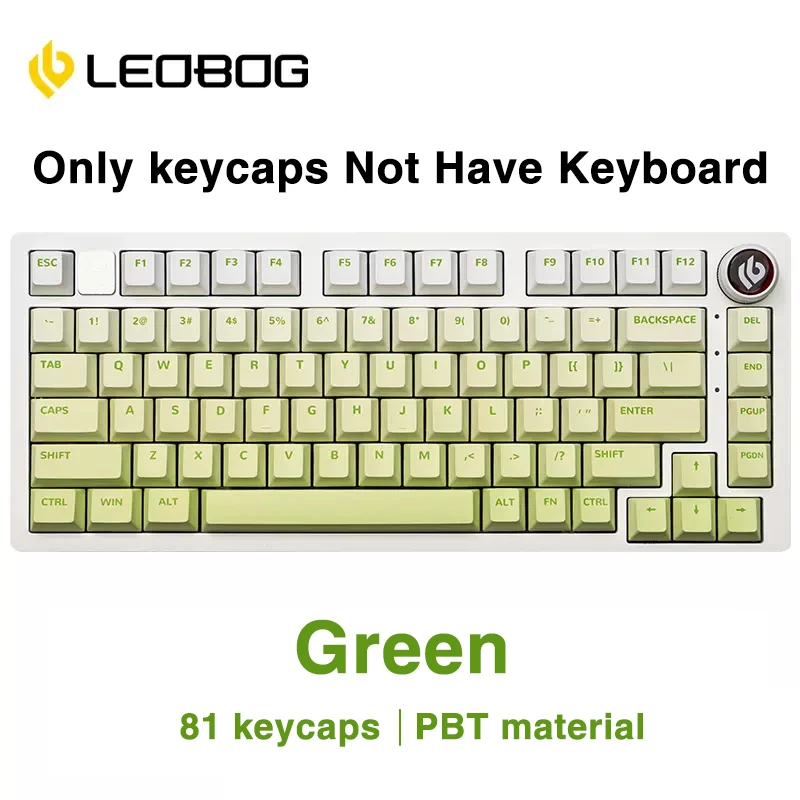 Колпачки для клавиш LEOBOG PBT 81 клавиша пять боковых красителей сублимация высокое