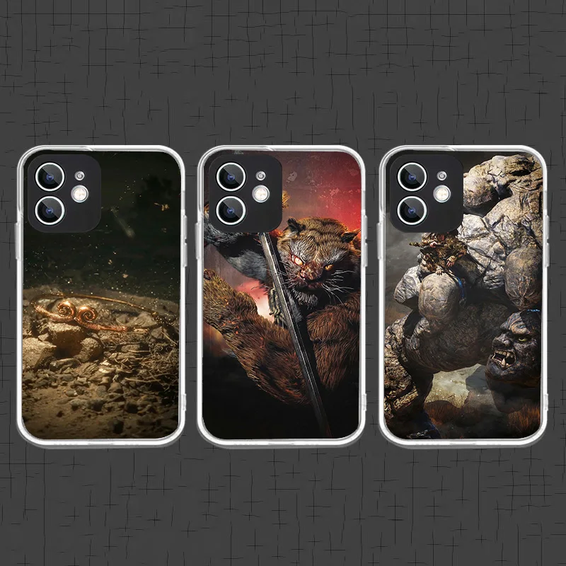 Женский черный миф Wukong B прозрачный силиконовый чехол для Samsung A14 A15 A23 A25 A34 A35 A54 A55 M23